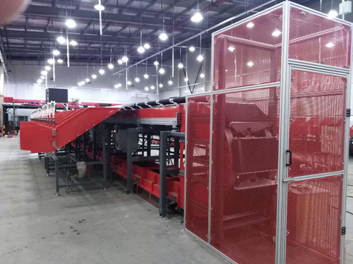 直线交叉带分拣机